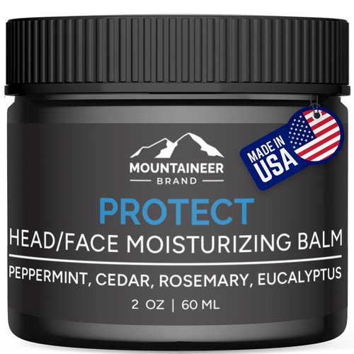 Mountaineer Brand All Natural Moisturizer and After Shave Balm for Men | Bald Head Care | Non-Greasy Scalp and Face Lotion | Refresing Natural Scent | Made in USA | 2oz