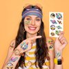 Y 10 Sheet Space Planet Temporary Tattoo Stickers Children Makeup Festival Carnival Birthday Party Fake Body Tattoos for Astronaut Outer Space Theme Face Tattoos Body Tattoos