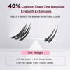 BEYELIAN Flat Eyelash Extension, Ellipse Lash Extensions 0.15 C Curl 7-15mm 16 Rows Matte Black Eyelash Extension Supplies Classic Lash Extensions Individual Eyelashes Salon Use