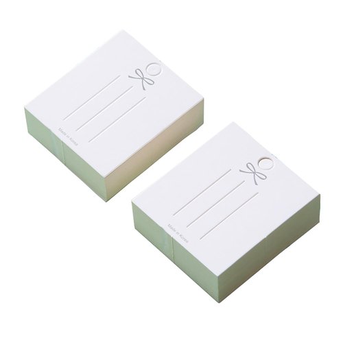 Doromy 200 Pcs Kraft Paper Hair Clip Display Cards Hair Barrettes Display Holder Jewelry Hair Bow Holder Cards 6.3X7.3cm for Hair Accessories Displaying Organizing Packaging