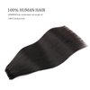 JIAMEISI Clip In Hair Extensions Human Hair 120g 8pcs Thickened Silky Straight Human Hair Clip In Extensions 16inch #1B Natural Black Seamless Clip In Hair Extensions
