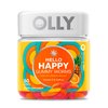 OLLY Hello Happy Gummy Worms, Mood Balance Support, Vitamin D, Saffron, Adult Chewable Supplement, Tropical Zing - 60 Count