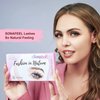 SONAFEEL False Eyelashes Russian Strip Lashes D Curl Wispy Mink Lashes 18mm 10Pairs Curly Lashes Natural Look Like Extensions Reusable Pestaas Postizas