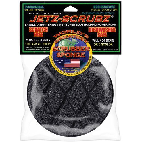 Jetz-Scrubz J22 Scrubber Sponge, Round, Made in the USA