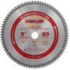 Oshlun SBNF-090080 9-Inch 80 Tooth TCG Saw Blade with 1-Inch Arbor for Aluminum and Non Ferrous Metals, Bronze