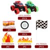 Truck Cake Toppers Truck Cake Decorations Flame Blaze Wheel Race Car Cake Toppers For Kid Boy Truck Themed Racing Car Party Decorations Supplies (Truck)
