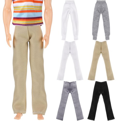 Bencailor 6 Pcs Doll Clothes Boy Doll Beach Shorts Tropical Print Swimsuit Doll Accessories for Boy Dolls (Trendy)