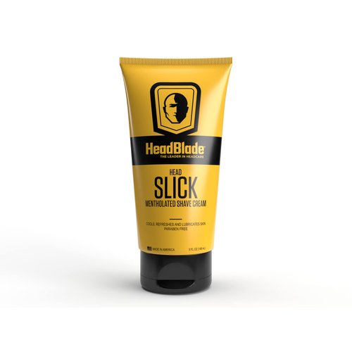 HeadBlade HeadSlick Shave Cream 5 oz for Smooth Head shaving for Bald Men, Helps with Irritation, Redness, & Razor Burn