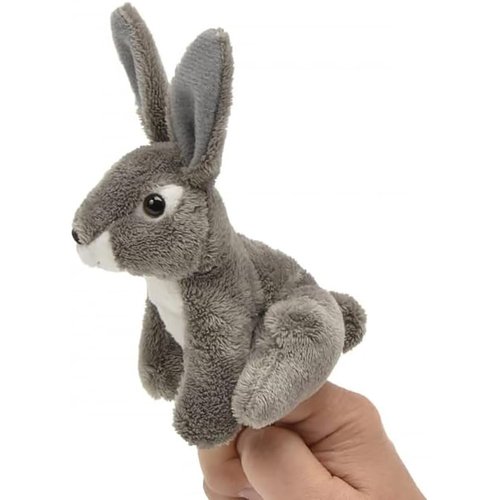 Unipak 1199JR Jack Rabbit Plush Finger Puppet, 3.5-inch Height