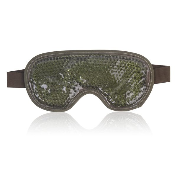 NEWGO Cooling Eye Mask Cold Gel Eye Mask for Eye Puffiness, Tired Eyes, Migraines, Stress, Itchy Eyes, Eye Lid Surgery, Eye Relief Mask for Sleeping, Skin Care, Eye Spa - Army Green