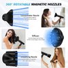 Nicebay Ionic Hair Dryer, Professional Blow Dryer with 3 Attachments, 110000RPM High-Speed Brushless Motor for Fast Drying, Lightweight, Low Noise, 1600W Hairdryer with Diffuser