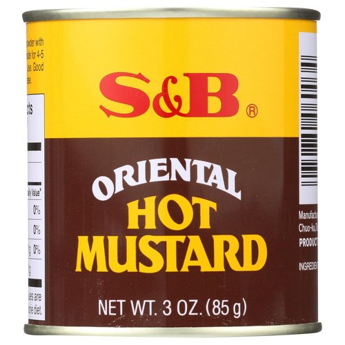 S & B Mustard Powder Oriental Hot ( pack of 3)