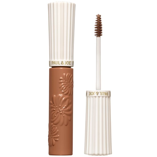Paul & Joe Eyebrow Mascara, Soft Texture and Clear Color, Natural finish, Long Lasting Eyebrow Makeup for Fuller Eyebrows, Light Brown, 01 Cinnamon, 0.17 oz