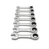 GEARWRENCH 7 Pc. 12 Pt. Stubby Ratcheting Combination Wrench Set, SAE - 9507D