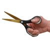 Westcott 55847 8-Inch Titanium Scissors For Office and Home, Black/Gold, 2 Pack