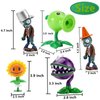 JHESAO 7 PCS Plants and Zombies Toys Action Figures Zombies PVZ Toys Set 1 2 Series Great Gifts for Kids and Fans,Birthday and Christmas Party
