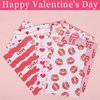 60pcs Valentine's Day Pattern Papers, 12 Design Heart Pink Paper Double-Sided Decorative Paper Folded Flat Craft Paper for DIY Art Craft Card Making Scrapbook Photo Album Decor 5.5x8.3 Inch