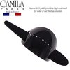 Camila Paris CP2644 French Hair Barrette with Stick, Hair Ponytail Holders, Amber, Slide Hair Pins for Buns Chignon, Strong Hold Hair Bun Clip, No Slip Hair Accessories for Women, Made in France