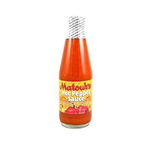Matouk's Salsa Picante Hot Pepper Sauce, 10-Ounce Bottles (Pack of 4) by Matouk's [Foods]