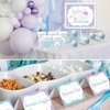 Hot Chocolate Bar Kit, Christmas Hot Cocoa Bar Supplies, Hot Cocoa Bar Banner Sign Labels Snowflake Cup Stickers for Winter Wonderland Birthday Baby Its Cold Outside Baby Shower Party Decorations