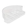 EZ-FLO Clear Replacement Bathroom Plastic Soap Dish, 15204
