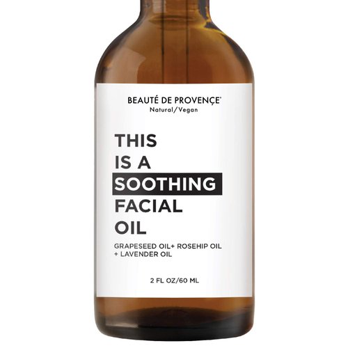 BEAUTE DE PROVENCE This is a SOOTHING Facial Oil - Grapeseed Oil + Rosehip Oil + Lavender Oil - 2 FL OZ (Soothing)