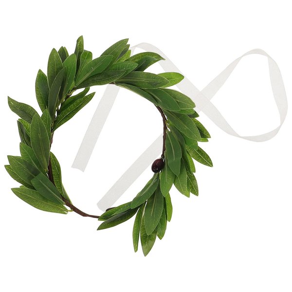 Leaf Crown Olive Branch Wreath Green Artificial Spring Wreath Front Door or Home Decoration Green Leaves Artificial Spring Garland for Christmas Spring Fireplace Wall Office Decoration