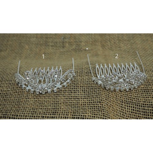 rackcrafts.com Hair Comb Mini Tiara Wedding Fashion Jewelry (1)