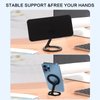 Rimyam Magnetic Phone Ring Holder for MagSafe 360°Rotation Finger Grip Stand Adjustable Cellphone Kickstand Mag Safe Accessories for iPhone 16/15/14/13/12 Series Black