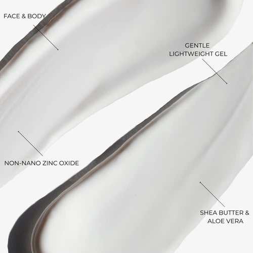 Sonrei Clearly Zinq Mineral Face and Body Zinc Athleisure Sunscreen Gel SPF 60 (3.40 Fl Oz (Pack of 1))