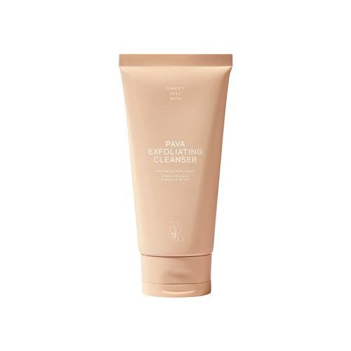 SWEET JULY SKIN Pava Exfoliating Cleanser, Gentle, Non-stripping, Hydrating, Clean Face Wash for All Skin Types, Vegan, Clean (5.6 oz)
