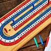 60 Pieces Plastic Cribbage Pegs Tapered Board Pegs Replacement for Cribbage Traditional Board Game, 5 Colors