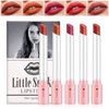 XINGXYUEL 5 Colors Matte Cigarette Lipstick Set Velvet Little Tube Cigarettes Lipstick Lip Gloss Set Non-Stick Cup Lip Stain Long Lasting Waterproof Red Lipstick Lip Makeup