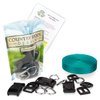 Country Brook Design - Easy DIY Dog Collar Kit Makes (10) 1 Inch Collars with Teal Nylon Webbing