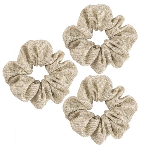 Hair Scrunchies for Women Hair | colorful Hair Scrunchie | Big Hair Scrunchies | White Scrunchies | Thick Hair Scrunchies | Hair Ties No Damage | Cicimeiluody (3, Green, Petite)