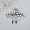 JWICOS Silver Bridal Wedding Hair Comb for Brides and Bridesmaid Shining Crystal Rhinestones Bridal Comb Barrette for Women and Gilrs (Silver)