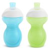 Munchkin® Click Lock™ Bite Proof Sippy Cup, 9 Ounce,2 Count (Pack of 1), Blue/Green