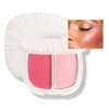 MIESCHER 2 in 1 Pearl Blush Blendable Highlights, Blush+Highlight Sea Shell Tinted Smooth Cream Blush Face Makeup for Cheek & Eye, Lightweight Highlighter Blusher Eyeshadow Palette, 01#So Shy