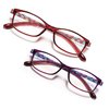 EYEURL Ladies Blue Light Blocking Reading Glasses - 2 Pack Computer Readers for Womens +2.25 Blue Ray Eyeglasses and Hard Case