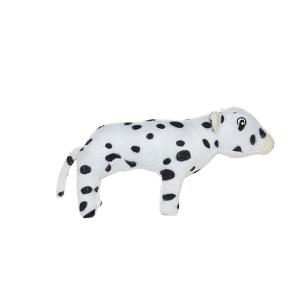 MIGHTY- Farm Junior Cow - Squeaker-Multiple Layers. Made Durable, Strong & Tough. Interactive Play Dog Toy (Tug, Toss & Fetch). Machine Washable & Floats