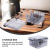 Clipper Blade Holder Plastic Storage Box Hair Clipper Blades Storage Case Clipper Guide Comb Organizer Hair Salon Supplies for Barber Hairdresser Stylist Clipper Guard Organizer
