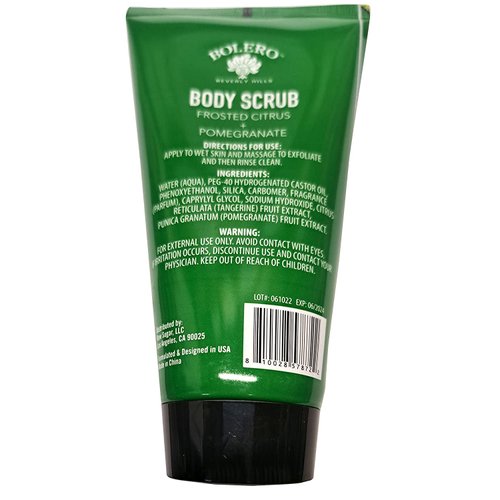 Bolero Body Scrub Frosted Citrus & Pomegranate 5fl oz. 147,8ml (1 piece)