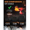 10 pcs Charcoal Tablets for Incense - Hookah Charcoal Hookah Coals for Hooka - Quick Light Charcoal Tablets - 33 mm Premium Quality Incense Charcoals Discs - 10 Charcoal for Incenses Burning