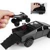 Toy Trucks Cybertruck with Trailer RV Cyberquad Car Toy 1:32 Cyber Toy Trucks Gray Cybertruck Metal Diecast with Lights Sounds Effects, Fun Toy Cars Holiday Great Gifts Idea Kids Boys