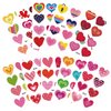 80 Pieces Heart Tattoo Assorted Heart Tattoos Valentines Day Red Temporary Tattoo Waterproof Temp Tattoos Hearts Love Fake Tattoos Valentine Tattoo for Kids Valentines Decal Tattoo Stickers for Women