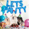 Dog Birthday Balloons,16 inch Blue Foil Lets Pawty Balloons Dog Balloons for Birthday Party, Lets Pawty Birthday Decorations,Dog Birthday balloons for Pet Dog Birthday Party Supplies (Blue)