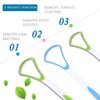 3PCS Tongue Cleaner, Soft Tongue Scraper, Oral Care Cleaners, Dental Scrapers Kits, Professional Eliminate Bad Breath, Premium Cleaning Tools (2Green+1Blue)