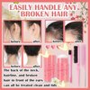 Hair Wax Stick & Hair Styling Combs Set 4 Pcs,Moisturizing Non-Greasy Hair Styling Wax Stick for Edge Control on Wigs And Hair,Lightweight Hair Slick Balm Stick for Flyaways Edge Frizz Hair