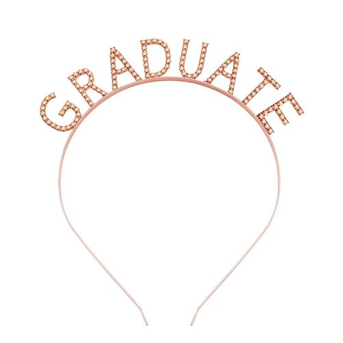 Graduation Headband for Women Girls Sparkle Rhinestone GRADUATE Hairband Crystal GRADUATE Letter Headwear 2022 High School College Graduation Party Supplies