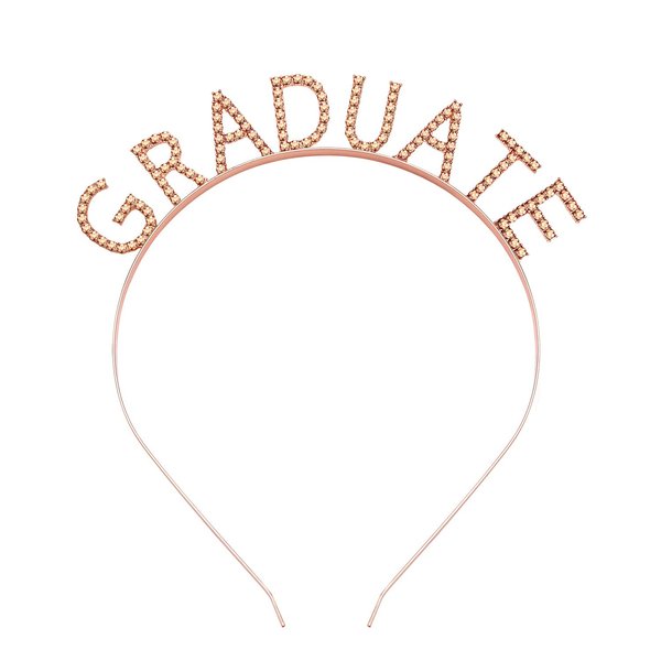 Graduation Headband for Women Girls Sparkle Rhinestone GRADUATE Hairband Crystal GRADUATE Letter Headwear 2022 High School College Graduation Party Supplies